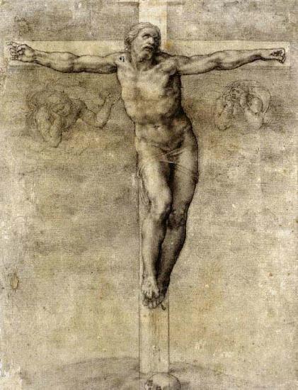 Michelangelo Buonarroti Christ on the Cross oil painting picture